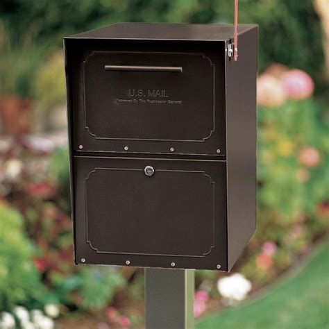 metal mail box poles for two|metal mail boxes from lowe's.